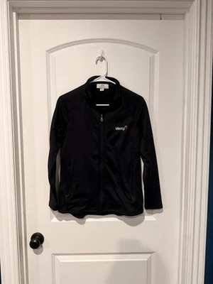 Chaqueta Mercy Hospital MWear Mujer Pequeña Negra Cremallera Completa Sólida con Bolsillos Ventaja Foto 1 de 4