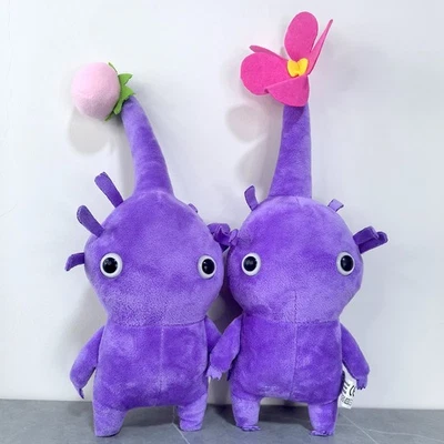 Purple Pikmin Pikminidae Rubrus Caerula Flower and Bud 32cm Plush Toy Game Doll - Image 1 of 3