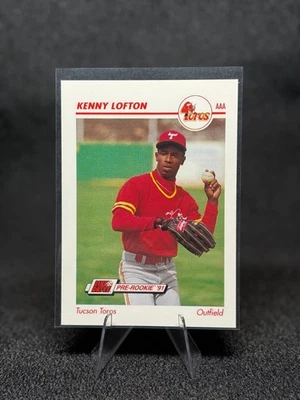 1991 Line Drive Pre-Rookie - AAA Kenny Lofton #614 (RC) - Image 1 of 2