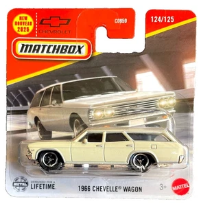 1966 Chevelle Wagon White Matchbox 2025 124/125 1:64 Short Card - Picture 1 of 2