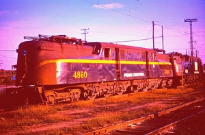 DUPLICATE KODAK SLIDE PENN CENTRAL GG-1 #4860, #4870 ENOLA, PA SEPTEMBER 8, 1973 - Picture 1 of 1