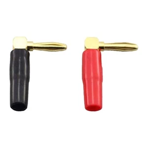 High Performance Audio 4mm L Type Banana Connectors Essential for Speakers - Picture 1 of 10