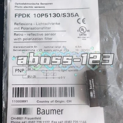 Baumer FPDK 10P5130/S35A Proximity Sensor#1pcs New In Box - Image 1 of 4