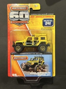 Matchbox 60th Anniversary Yellow Jeep Wrangler Superlift 5/24 Die Cast 1:64 - Picture 1 of 5