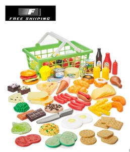Kid Connection Play Food Basket, 100 Pieces, Toddler Toys - Picture 1 of 3