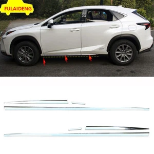 Body Side Door Molding Strips Cover Chrome For Lexus NX200t 300 300h 2015-2021 - Imagen 1 de 7