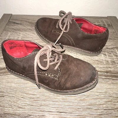 Zapatos de vestir Oxford COLE HAAN LIL SHANE marrón con cordones de gamuza para niños pequeños talla 10 Foto 1 de 4