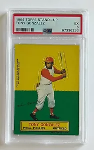 1964 Topps Stand Up Tony Gonzalez Phillies SHORT-PRINT PSA 5 - EX - Picture 1 of 2
