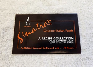 🔥 Seltene Frank Sinatra Sauce Rezept Sammlung Kochbuch Gourmet Italienische Lebensmittel - Bild 1 von 4