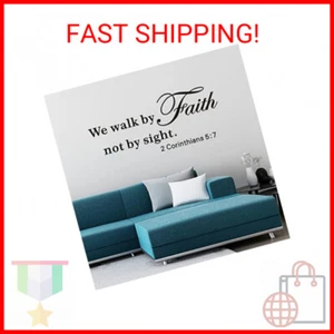 VODOE Wall Decals for Living Room, Bible Verse Wall Decals, Quotes Faith Scriptu - Picture 1 of 2