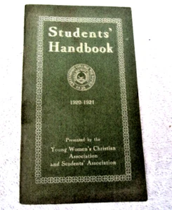 GREENSBORO COLLEGE FOR WOMEN NC 1920-1921 Students' Handbook ByLaws Constit YWCA - Picture 1 of 9
