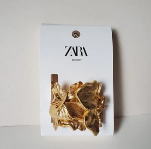 Zara Floral Maxi Armband Bracelet 2024 Cuff Hinged Bangle Statement Boho Fairy - Picture 1 of 14
