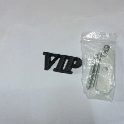 1x Negro Mate VIP Metal Rejilla Emblema Insignia Coche 3D Deportes Hatchback Motores Automático Foto 1 de 4