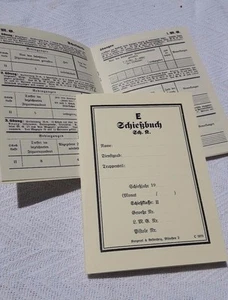 Reproducción de Schiessbuch alemán de la Segunda Guerra Mundial - Imagen 1 de 1