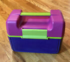 VTG Coleman PAK Lunch Box Cooler Lunchbox Model 5202 5203 5204 Purple Green Rare