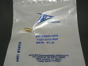 2 PCS RADIALL AEP 7325-1512-050 SSLB STRAIGHT FEMALE PLUG PCB MOUNT RECEPTACLE  - Picture 1 of 4