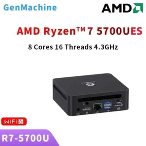 GenMachine New Mini PC R7 5700U AMD Ryzen7 5700U ES CPU Support Windows 10/11 - Picture 1 of 5
