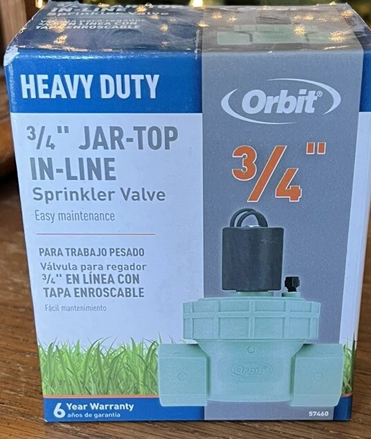 Orbit ¾ in Plastic Electric Jar Top In-Line Irrigation (Sprinkler) Valve # 57460 - Image 1 of 1