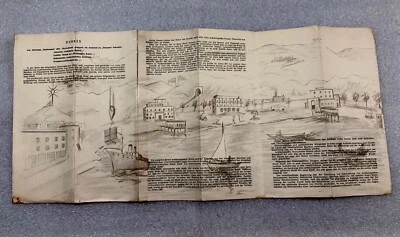 OLD ALBANIA COMUNISM TIME BROCHURE LEAFLET-DURRES CITTY-GERMAN LANGUAGE-RARE - Image 1 of 4