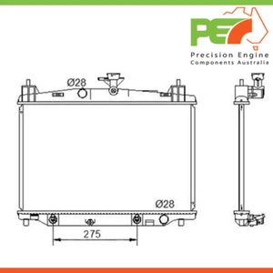Totalmente Nuevo * PROTEX * Radiador para Mazda 2 1.5ltr Número de Pieza RADMZ208 - Imagen 1 de 4