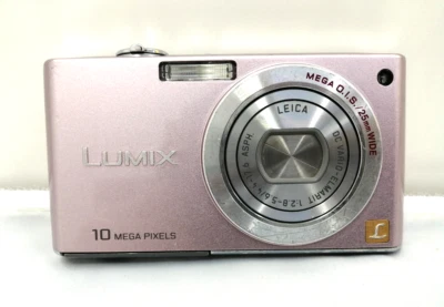 Cámara digital Panasonic LUMIX DMC-FX35 rosa con caja, cargador solo japonés Foto 1 de 3