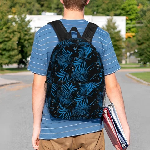 Carolina Panthers Fans Lightweight Backpack Student Backpack Print School Bag Cover