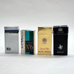 VINTAGE CIGARETTE PACKETS X4 LAMBERT & BUTLER JOHN PLAYER BENSON & HEDGES - Picture 1 of 5
