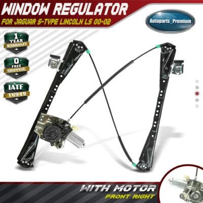 Regulador de ventana con motor para Jaguar tipo S Lincoln LS 00-02 pasajero delantero derecho Foto 1 de 4