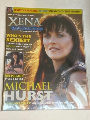 Póster de revista oficial de la princesa guerrera Xena octubre 2001 #23 Michael Hurst Iolausi Foto 1 de 2