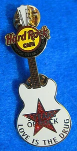UNIVERSAL OSAKA 5 YEARS LOVE IS THE DRUG STAR GUITAR SERIES Hard Rock Cafe PIN - Picture 1 of 1