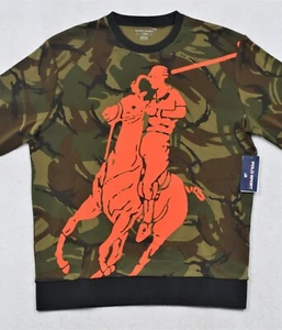 Polo Sport Ralph Lauren Sweatshirt Big Pony Camo Pullover XL NWT - Picture 1 of 5