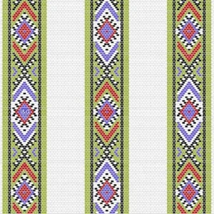 INK & ARROW "INDIAN PAINTBRUSH" 26138-KZ SOUTHWEST STRIPE FABRIC (SELECT SIZE) - Picture 1 of 2
