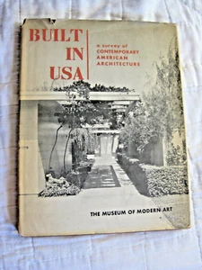 RARE BUILT IN USA AMERICAN ARCHITECTURE BOOK 1ST EDITION HC DJ MOMA 1945 ART - Picture 1 of 14