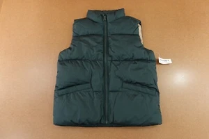 Old Navy Boys Size Medium (8) Green Frost Free Full Zip Puffer Vest NWT - Picture 1 of 10