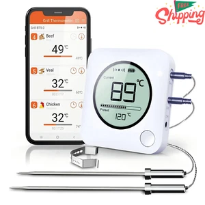 Wireless Meat Thermometer with 2 Probes Digital Cooking Thermometer for BBQ - Picture 1 of 5