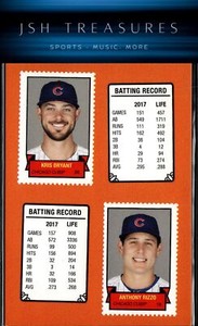2018 Topps Throwback Thursday #45 Kris Bryant / Anthony Rizzo PR581 SGC 319 NM