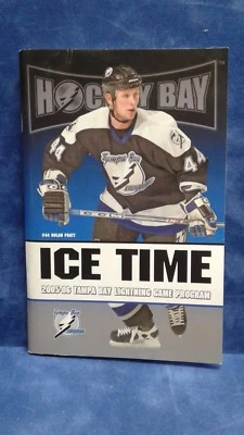 2005 NHL TAMPA BAY LIGHTNING ICE TIME GAME  PROGRAM NOLAN PRATT - Image 1 of 3