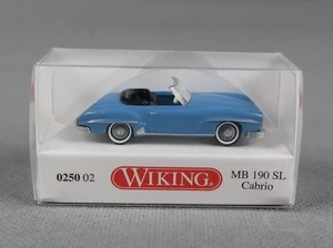 WIKING 025002/0250 02 H0 1:87 - MB 190 SL Cabrio - hellblau - NEUHEIT 2023 - Bild 1 von 4