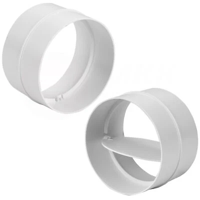 MKK Verbindungsstück Rohrverbinder Kunststoff Lüftung Rohr Kanal Abluft Verbinder