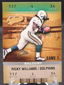 2003 Fleer Authentix Ricky Williams #37 Balcony 110/250 Miami Dolphins - Picture 1 of 2