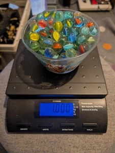 2 Pounds, 1kg Of Glass Marbles Multiple Types And Sizes. Christmas. Marble Run. - Picture 1 of 10