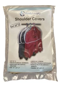 Clear Vinyl Shoulder Covers – Set of 24 – Garment Protectors Keep Your Suits, Dr - Picture 1 of 5