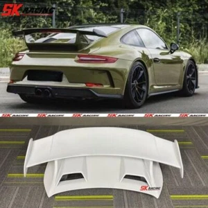 Unpainted Rear Trunk Lip Spoiler Wing GT3 RS Style Bodykits For Porsche 911 991 - Picture 1 of 18