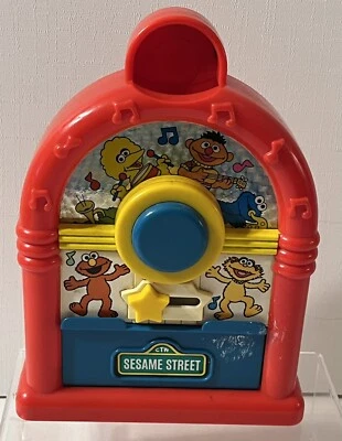 Vtg Sesame Street Musical Juke Box Toy w/ Music & Sound TYCO 1994 Kids Toys Test - Image 1 of 4
