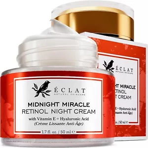Retinol with Hyaluronic Acid Night Cream - Anti Wrinkle, Anti Ageing Face Cream - Picture 1 of 6