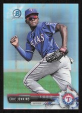 2017 Bowman ERIC JENKINS Refractor #/499 card TEXAS RANGERS
