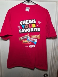 Rara T-Shirt HEB Texas Grocery Store Dipendente Uniforme Rosso Caramella XL - Foto 1 di 4