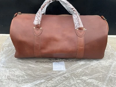 L.L. Bolso de Lona Bean “Signature” Cuero Caoba, Descatalogado, ¡Nunca Usado! Foto 1 de 4