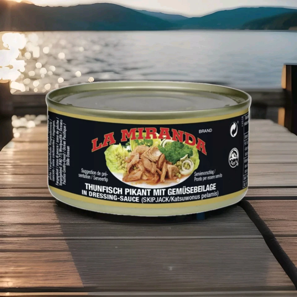 La Miranda Thunfisch Pikant mit Gemüse 185g - Leckerer Snack für Genießer - Bild 1 von 1