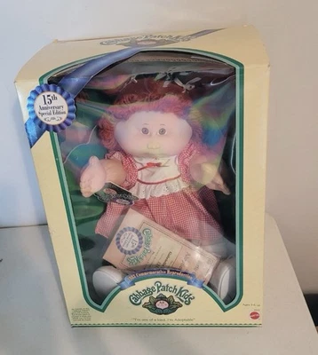  NEW 1983 15th Anniversary Special Edition Mattel Cabbage Patch  Teya Justine - Image 1 of 4